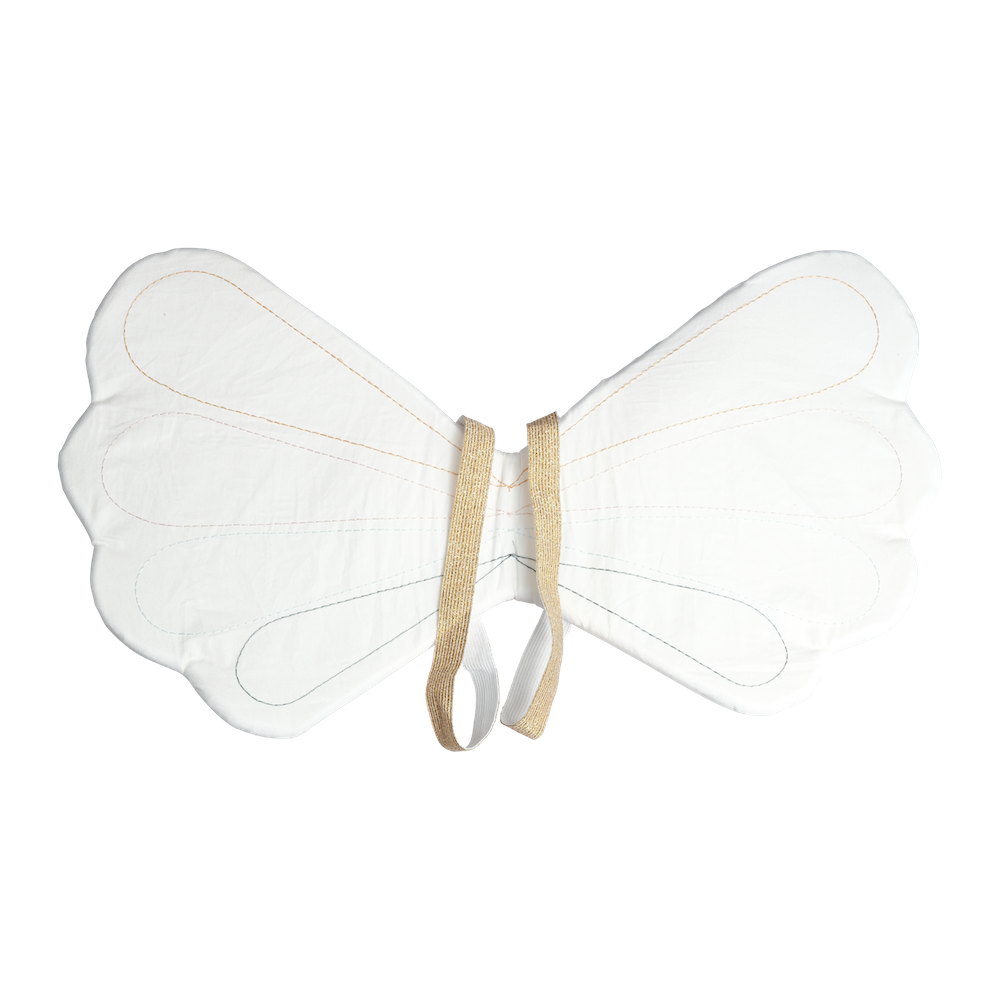 Organic cotton dress up wings front view
