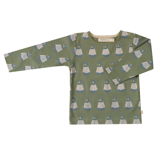 Pigeon Organic T-Shirt All Over Print - Bear Green
