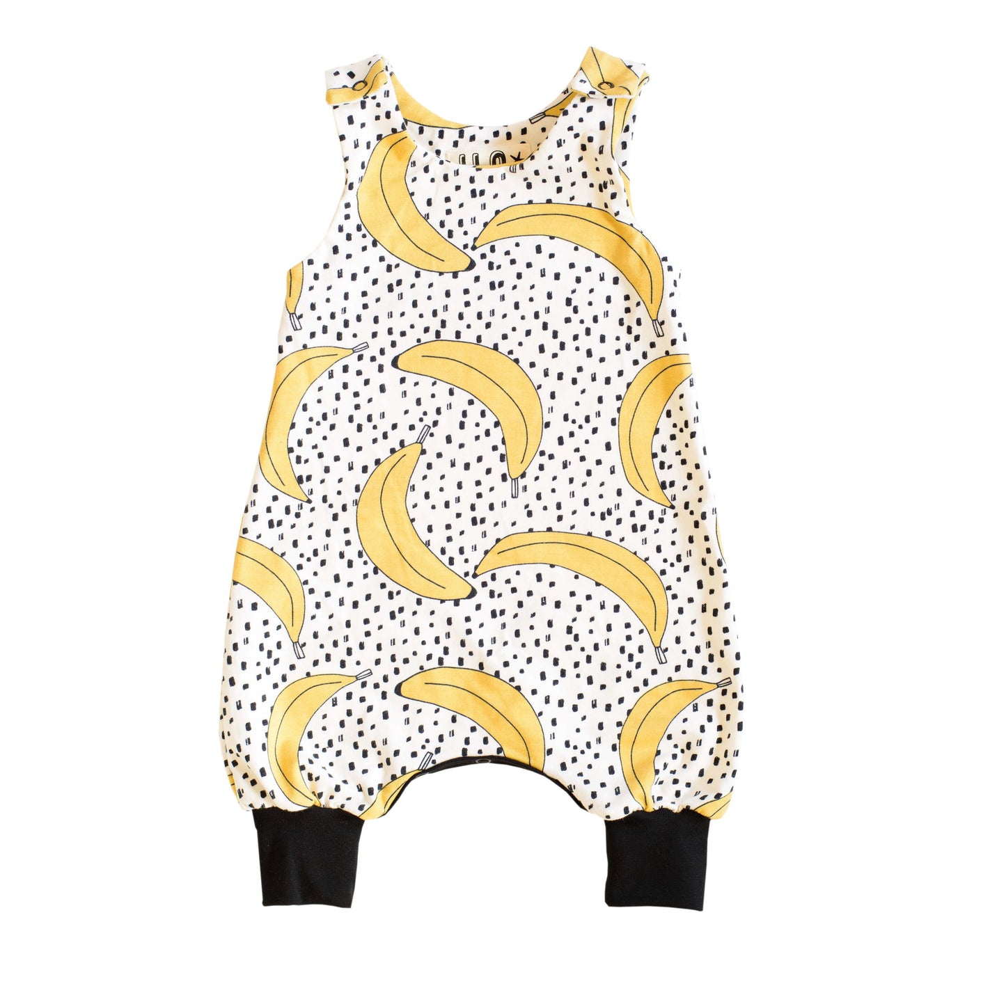 Organic Bananas romper front view