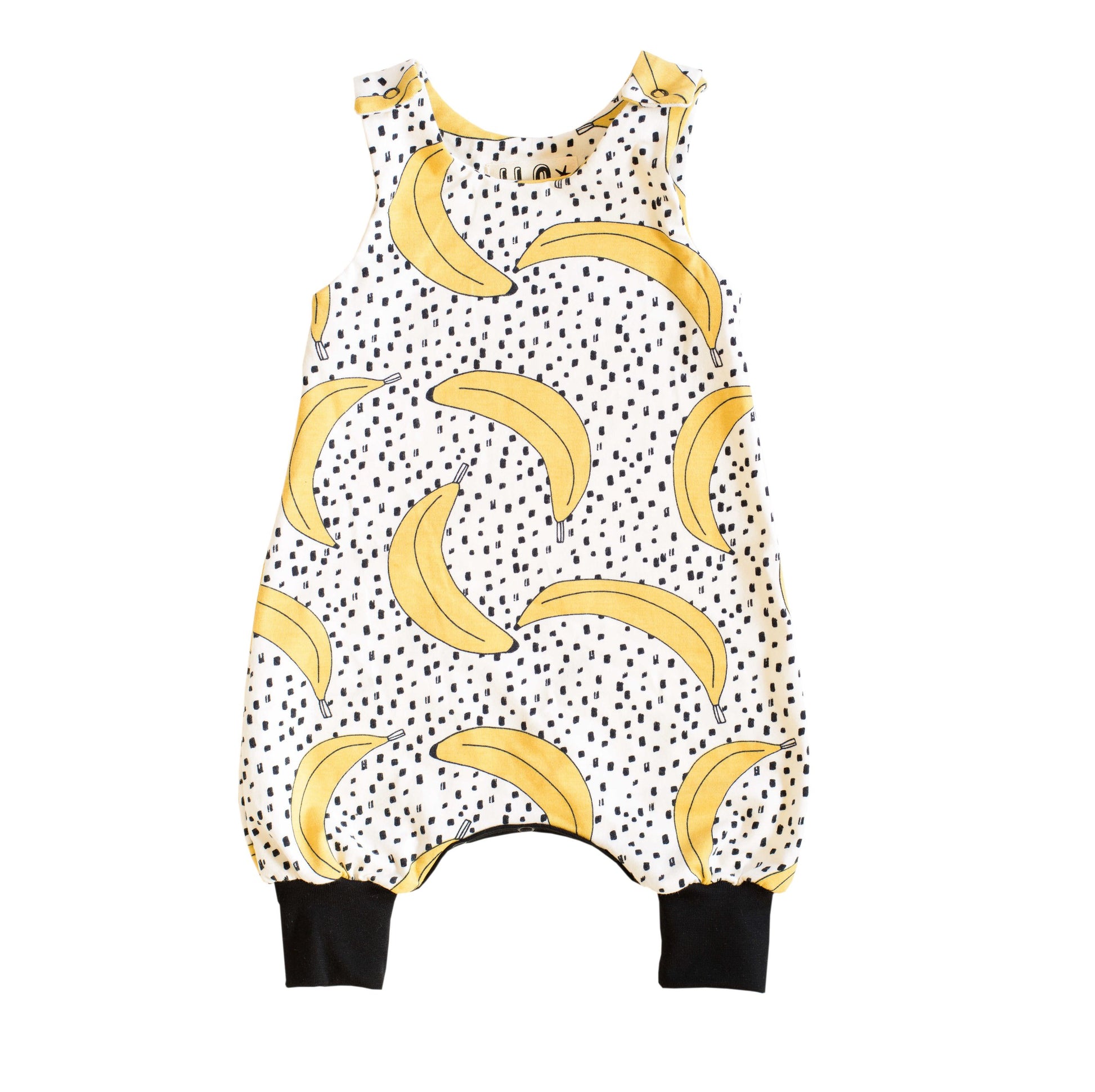 Organic Bananas romper front view