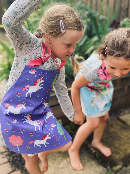 Unicorn Friends Apron by ThreadBear Design