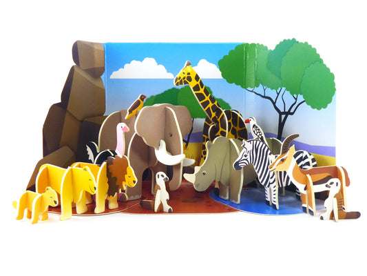 View of Savannah Animals Playpress Set