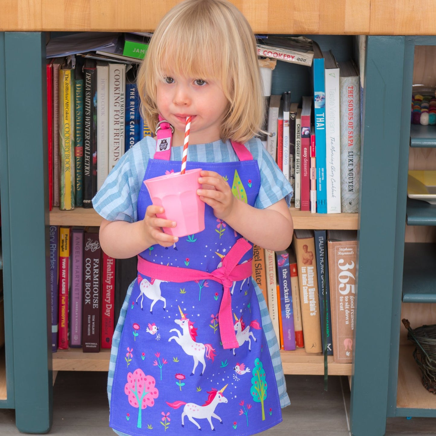 Unicorn Friends Apron by ThreadBear Design