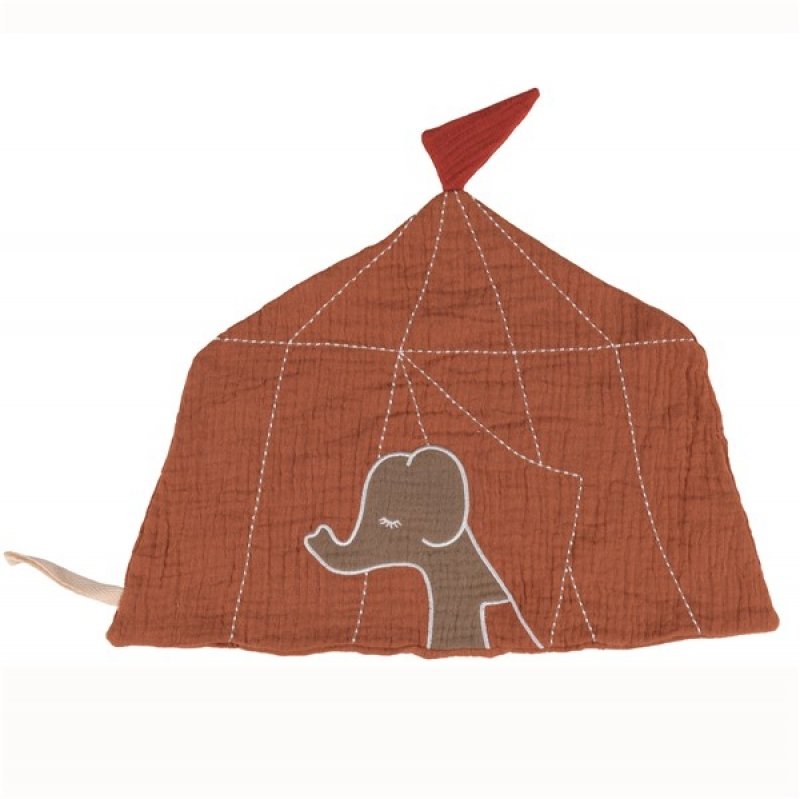 Doudou circus and elephant cuddling blanket