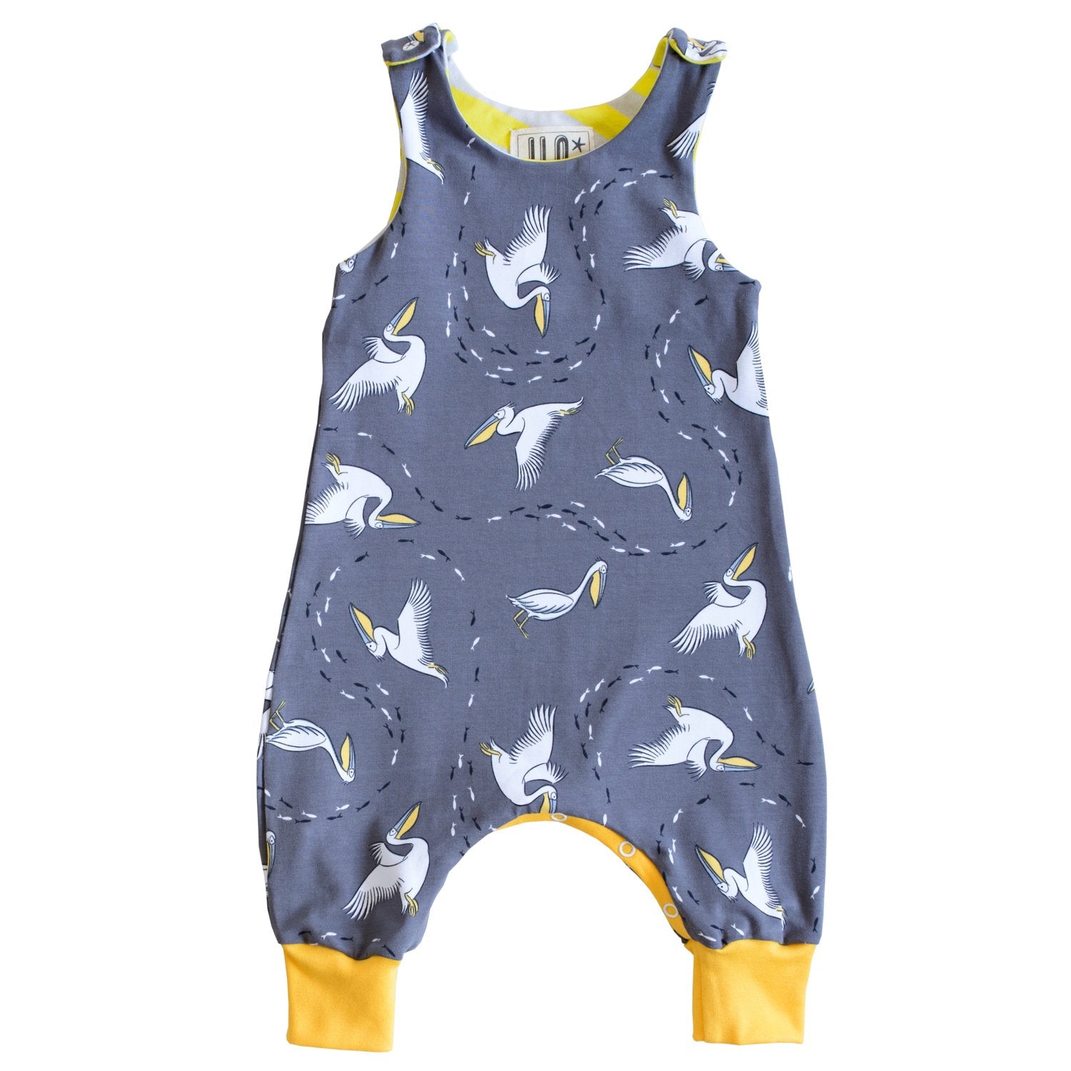 Pelican organic romper front view