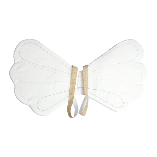 Organic cotton dress up wings front view