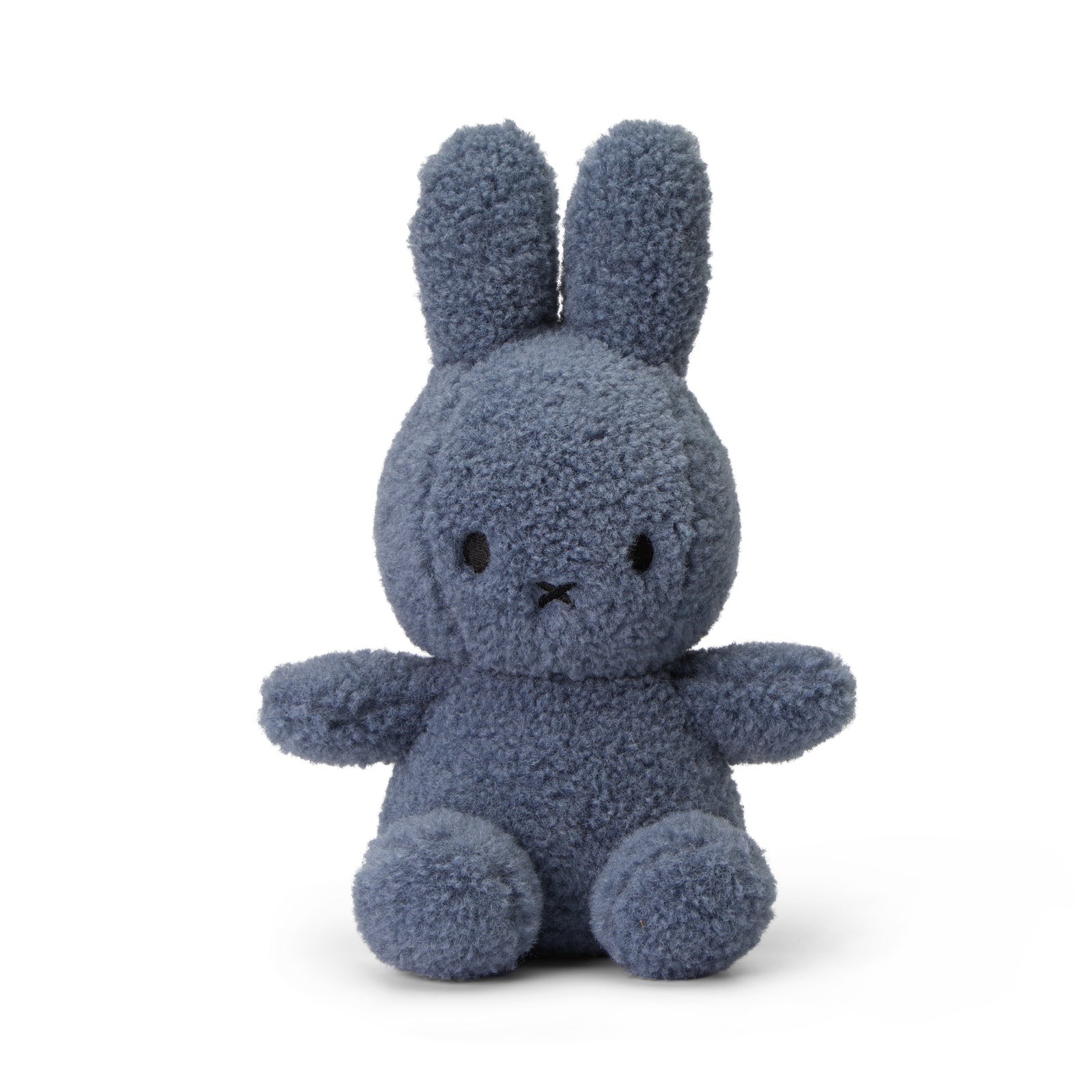 Front view of blue teddy Miffy the rabbit