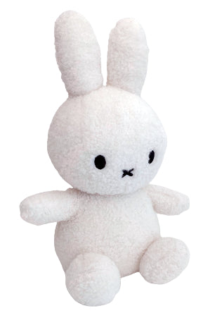 Front quarter view of cream teddy Miffy the rabbit