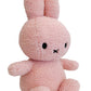 Front quarter view of pink teddy Miffy the rabbit