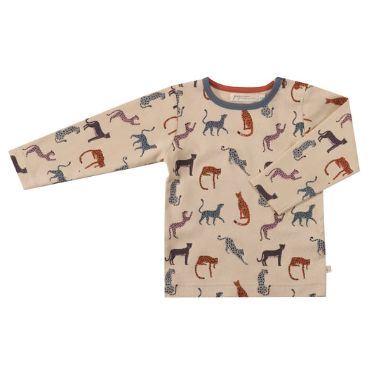 Pigeon Organic T-Shirt All Over Print - Leopard Pumice