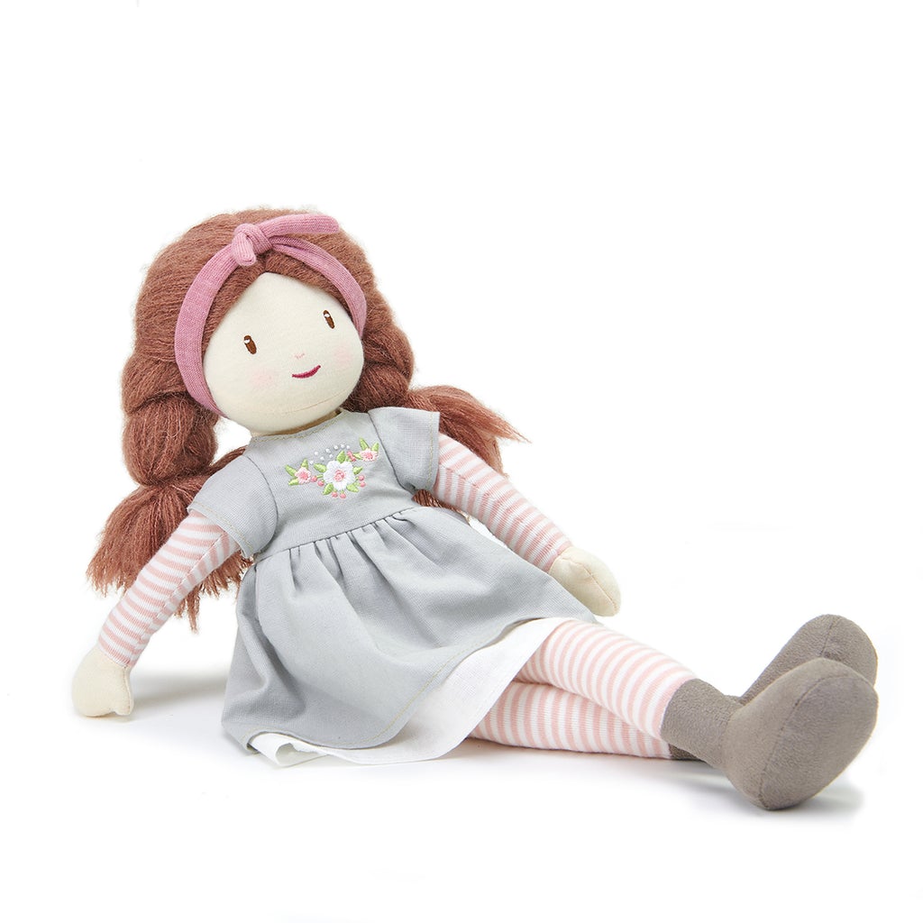 White Alma Rag Doll Sitting