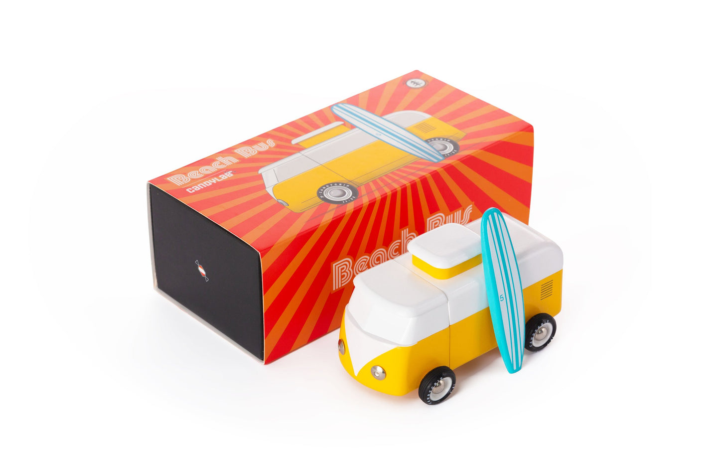 Sunset beach bus with packaging