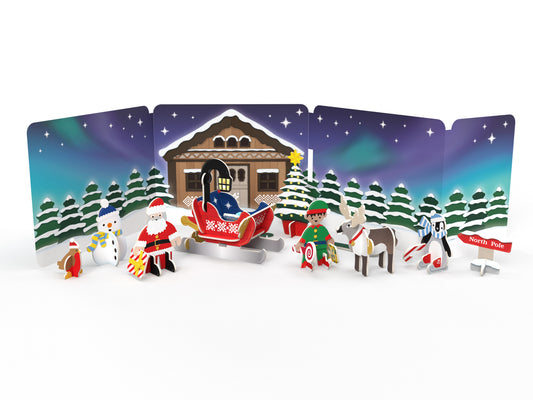 Santa's Midnight Sleigh Ride Eco-Friendly Playset by Playpress Toys