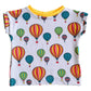 Organic balloons short sleeve t-shirt front view